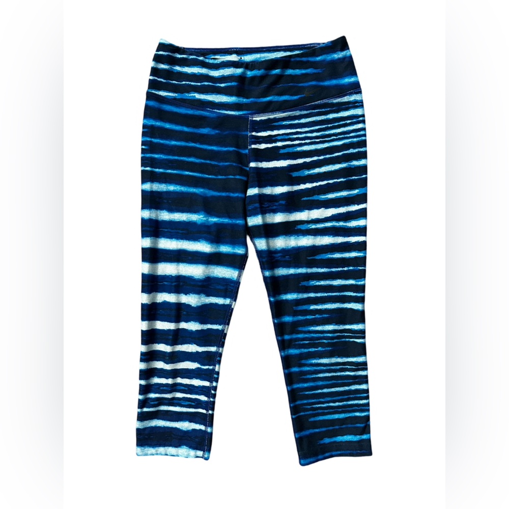 Nike Dri-Fit ONE Legend Pant Leggings Blue White Print Women’s Size Small.